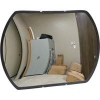 Roundtangular Convex Mirror with Bracket, 12" H x 18" W, Indoor/Outdoor SGI561 | Johnston Equipment