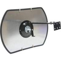 Roundtangular Convex Mirror with Bracket, 20" H x 30" W, Indoor/Outdoor SGI563 | Johnston Equipment
