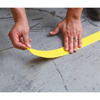 Tough-Mark™ Heavy-Duty Floor Marking, Rectangle, 48" L x 2" W, Yellow, Polyethylene SGJ231 | Johnston Equipment