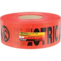 Scotch<sup>®</sup> Buried Barricade Tape, English, 3" W x 1000' L, 4 mils, Black on Red SGN222 | Johnston Equipment