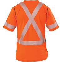 Polartec<sup>®</sup> Power Grid<sup>®</sup> High Visibility Short Sleeved T-Shirt, Polyester, Small, Orange SGN930 | Johnston Equipment