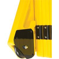 Portable Mobile Barrier, 40" H x 13' L, Yellow SGO660 | Johnston Equipment