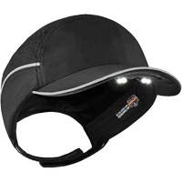 Skullerz<sup>®</sup> 8965 Lightweight Bump Cap Hat with LED Lighting, Black SGQ316 | Johnston Equipment
