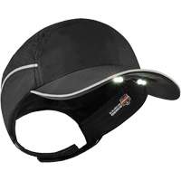 Skullerz<sup>®</sup> 8965 Lightweight Bump Cap Hat with LED Lighting, Black SGQ317 | Johnston Equipment