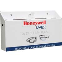 Uvex<sup>®</sup> Clear<sup>®</sup> Plus Disposable Lens Cleaning Station, Cardboard, 16" L x 3.19" D x 9.25" H SGQ557 | Johnston Equipment
