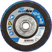 BlueFire<sup>®</sup> Flap Disc, 5" x 5/8"-11, Type 29, 80 Grit, Zirconia Alumina SGQ848 | Johnston Equipment