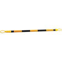 Retractable Cone Bar, 7'2" Extended Length, Black/Yellow SGS309 | Johnston Equipment