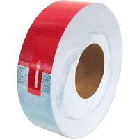 Conspicuity Tape, 2" W x 150' L, Red & White SGU270 | Johnston Equipment