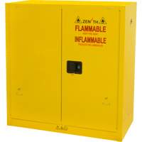 Flammable Storage Cabinet, 30 gal., 2 Door, 43" W x 44" H x 18" D SGU465 | Johnston Equipment