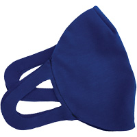 Masque réutilisable à trois couches, Polyester, Bleu royal SGU508 | Johnston Equipment