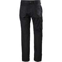 Oxford Service Pants, Poly-Cotton, Black, Size 30, 30 Inseam SGU533 | Johnston Equipment