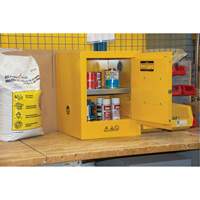 Flammable Storage Cabinet, 4 gal., 1 Door, 17" W x 22" H x 18" D SGU584 | Johnston Equipment