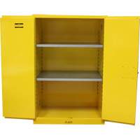 Flammable Storage Cabinet, 90 Gal., 2 Door, 43" W x 66" H x 34" D SGU586 | Johnston Equipment