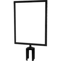 Heavy-Duty Horizontal Sign Holder with Tensabarrier<sup>®</sup> Post Adapter, Black SGU846 | Johnston Equipment
