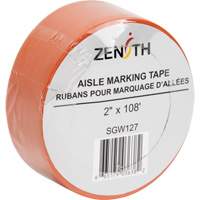 Aisle Marking Tape, 2" x 108', PVC, Orange SGW127 | Johnston Equipment