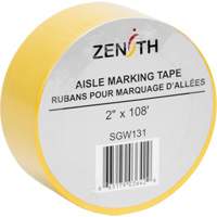 Aisle Marking Tape, 2" x 108', PVC, Yellow SGW131 | Johnston Equipment