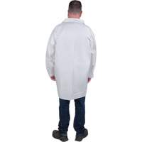 Protective Lab Coat, Microporous, White, Medium SGW618 | Johnston Equipment