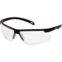 H2MAX Reader Lens with Black Frame, Anti-Fog, Clear, 2.0 Diopter SGY106 | Johnston Equipment