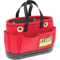 Aerial Tool Bucket with Magnet, 14" L x 7" W x 10" H, Canvas, Red SGY398 | Johnston Equipment