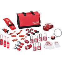 Premier Lockout Kit with Zenex™ Thermoplastic Locks, Electrical/Valve Kit, 34 Components SGZ644 | Johnston Equipment