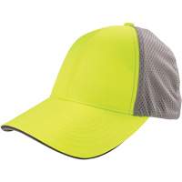 GloWear 8931 Reflective Stretch-Fit Hat, High Visibility Lime-Yellow, Poly-Cotton SHB482 | Johnston Equipment