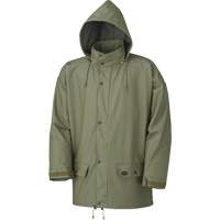 Stretch Rain Jacket, Polyurethane, X-Small, Green SHE402 | Johnston Equipment