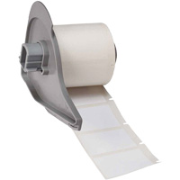 Étiquettes polyvalentes pour environnements difficiles, Polyester, 1,5" lo x 1" h, Blanc SHF071 | Johnston Equipment
