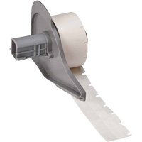 Étiquettes enveloppantes auto-adhésives pour fils et câbles, Vinyle, 0,5" lo x 0,75" h, Blanc SHF072 | Johnston Equipment