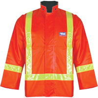 Veste Journeyman<sup>MD</sup> 6210J, Polyester/PVC, Orange haute visibilité, Petit SHG534 | Johnston Equipment