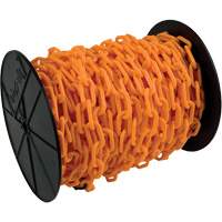 Chaîne de sécurité en plastique robuste, Orange SHH035 | Johnston Equipment