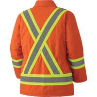 Quilted Duck Safety Parka, High Visibility Orange, Small, CSA Z96 Class 2 - Level 2 SHH847 | Johnston Equipment