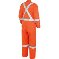"The Rock" FR-Tech<sup>®</sup> High Visibility FR/Arc Rated Coveralls, Size 36, High Visibility Orange, 10 cal/cm² SHI194 | Johnston Equipment