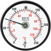 Thermomètre de surface magnétique, Sans contact, Analogique, 0-250°F (-20-120°C) SHI600 | Johnston Equipment
