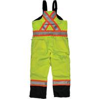 Ripstop Insulated Safety Bib Overall, Polyester, X-Small, High Visibility Lime-Yellow SHI860 | Johnston Equipment