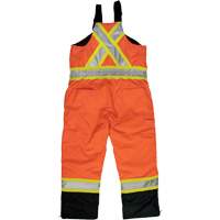 Ripstop Insulated Safety Bib Overall, Polyester, X-Small, High Visibility Orange SHI869 | Johnston Equipment