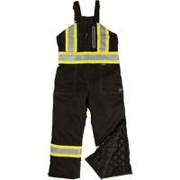 Ripstop Insulated Safety Bib Overall, Polyester, X-Small, Black SHI878 | Johnston Equipment