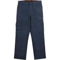 WP100 Work Pants, Cotton/Spandex, Navy Blue, Size 0, 30 Inseam SHJ118 | Johnston Equipment