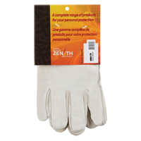 Winter-Lined Driver's Gloves, Medium, Grain Cowhide Palm, Fleece Inner Lining SM617R | Johnston Equipment