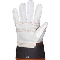 Endura<sup>®</sup> Sweat-Absorbing Gloves, Large, Grain Cowhide Palm, Cotton Inner Lining SN249 | Johnston Equipment