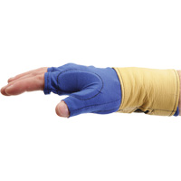 Fingerless Glove Liner with Wrist Restrainer, Size X-Small, Poly-Cotton Palm SR273 | Johnston Equipment