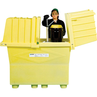 Contenants Poly-Safetypack<sup>MD</sup> plus sans drain, 60,25" lo x 34,5" la x 64" h, Capacité de charge 1200 lb SR416 | Johnston Equipment