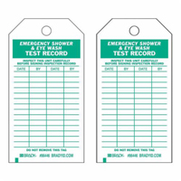 Test Record Tags, Polyester, 4" W x 7" H, English SX423 | Johnston Equipment