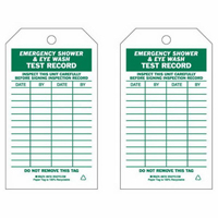 Test Record Inspection Tags, Paper, 4" W x 7" H, English SX441 | Johnston Equipment