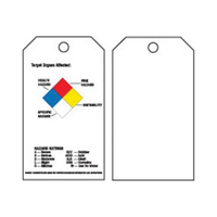 Right-To-Know Tags, Polyester, 3" W x 5-3/4" H, English SX821 | Johnston Equipment