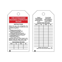 Inspection Record Tags, Polyester, 3" W x 5-3/4" H, English SX824 | Johnston Equipment