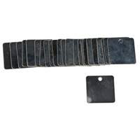 Blank Square Valve Tags, Steel, 1-1/2" W x 1-1/2" H SX831 | Johnston Equipment