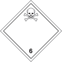 Toxic Materials TDG Shipping Labels, Paper SAX151 | Johnston Equipment