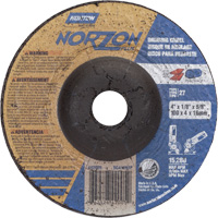 NorZon Plus SGZ Grinding Wheel, 4" x 1/8", 5/8" arbor, Ceramic Alumina, Type 27 TCT373 | Johnston Equipment