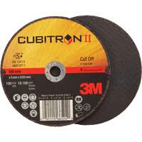 Cubitron™ II Cut-Off Wheel, 4-1/2" x 0.04", 7/8" Arbor, Type 1, Ceramic, 13300 RPM TCT563 | Johnston Equipment