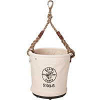 Bucket Tool Pouch, 12" L x 12" W x 12" H, Leather, Beige TEP481 | Johnston Equipment